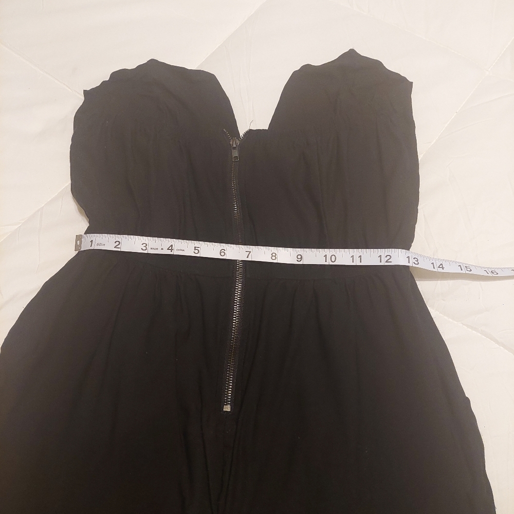 Strapless Jumpsuit, Deep V Neck, Stretchy - Picture 12 of 15